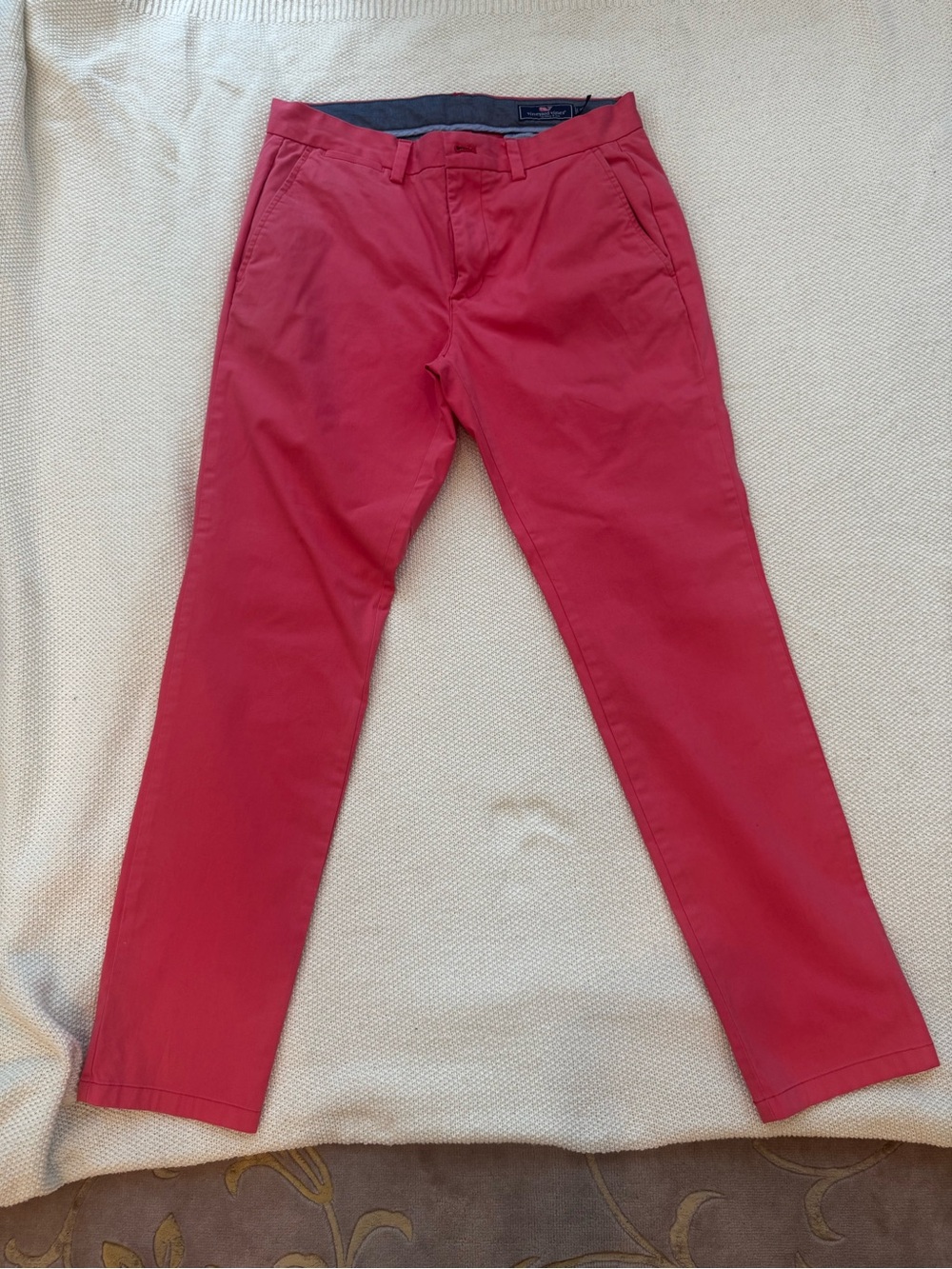 Vineyard Vines Red Slim Chino Pants